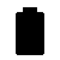 a black silhouette of a bottle on a white background