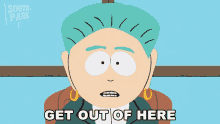 get out of here mayor mcdaniels south park leave get out