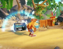 Crash Bandicoot Dancing GIF - Crash Bandicoot Dancing Boombox GIFs