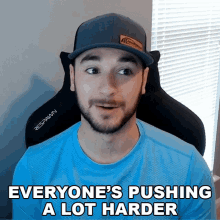 Everyones Pushing A Lot Harder Anthony Alfredo GIF - Everyones Pushing A Lot Harder Anthony Alfredo Everyones Doing Their Best GIFs
