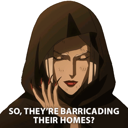 So Theyre Barricading Their Homes Carmilla Sticker - So Theyre Barricading Their Homes Carmilla Castlevania Stickers
