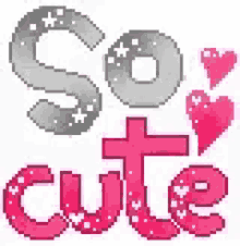 So Cute Hearts GIF - So Cute Hearts Text GIFs