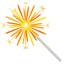 sparkler travel joypixels hand held firework firework on a stick