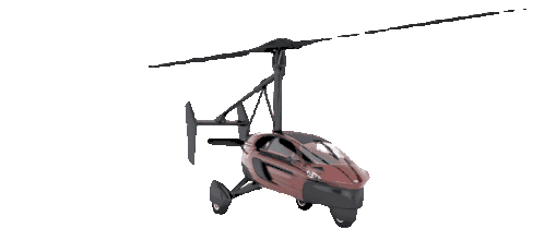 Palv Flying Car Sticker - Palv Flying Car Gyroplane Stickers