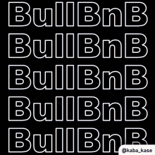 a poster that says bullbnb bullbnb bullbnb bullbnb