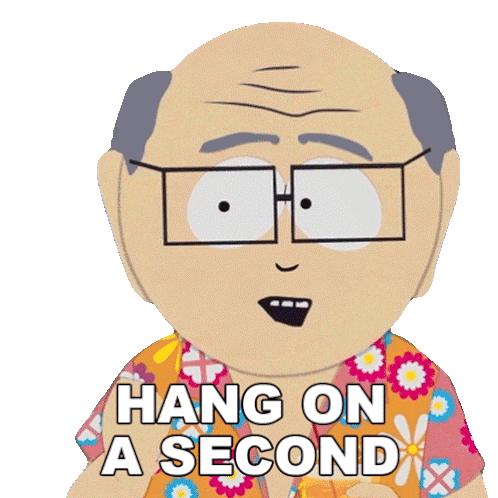 Hang On A Second Herbert Garrison Sticker - Hang On A Second Herbert Garrison South Park Spring Break Stickers