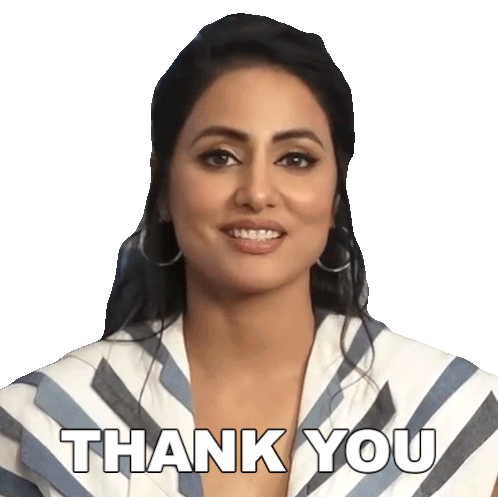 Thank You Hina Khan Sticker - Thank You Hina Khan Pinkvilla Stickers