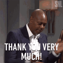 Thank You Very Much Dave Chappelle GIF - Thank You Very Much Dave Chappelle Saturday Night Live GIFs