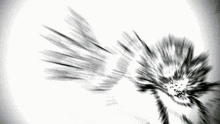 a person 's fist is being thrown in the air in a purple and blue background .