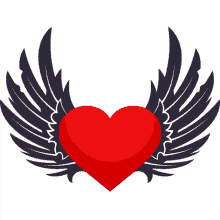 heart with wings heart joypixels wings red heart