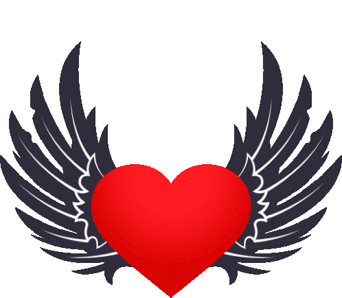Heart With Wings Heart Sticker - Heart With Wings Heart Joypixels Stickers