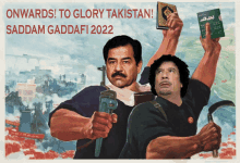 Vote Gaddafi Vote Saddam GIF