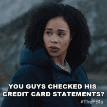 You Guys Checked His Credit Card Statements Sheryll Barnes GIF - You Guys Checked His Credit Card Statements Sheryll Barnes Fbi Most Wanted GIFs