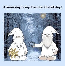 animated snow gnomes winter snowflakes