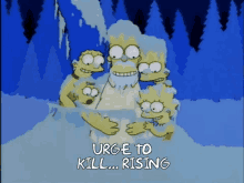 Urge To Kill Rising Simpsons GIF