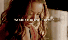 Would You Live For Me Enzo And Bonnie GIF - Would You Live For Me Enzo And Bonnie Bonnie Bennett GIFs