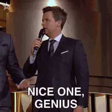 Nice One Genius Declan Donnelly GIF - Nice One Genius Declan Donnelly Britains Got Talent GIFs
