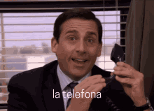 La Telefona El Telefono GIF - La Telefona El Telefono The Office GIFs