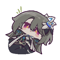 a drawing of a girl with long hair and a flower in her hair