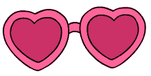 heart glasses blink blinking pumping pink heart