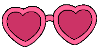 Heart Glasses Blink Sticker - Heart Glasses Blink Blinking Stickers