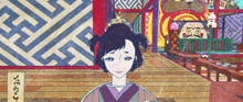 a cartoon drawing of a girl with a crown on her head