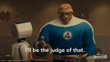 a cartoon character with the word i 'll be the judge of that