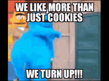 Cookie Monster We Like More Than Just Cookies GIF