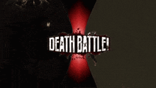 a death battle logo with a robot and scream