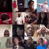 a collage of people including a man wearing a white shirt that says ' supreme '