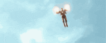 a blurred image of a person with a sword