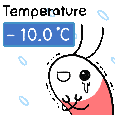 Temperature Cold Weather Sticker - Temperature Cold Weather Freezing Stickers