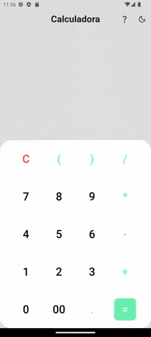 App Flutter Calculator GIF