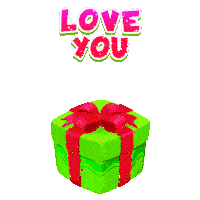 a cartoon rabbit is holding a heart shaped balloon and the words love you are above her