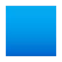 a blue square on a white background that looks like a gradient .