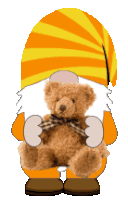Teddy Bear Gnome Sticker