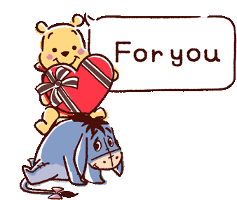 Love Cute Sticker - Love Cute Winnie The Pooh Stickers