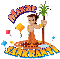 Makar Sankranti Chhota Bheem Sticker - Makar Sankranti Chhota Bheem Makar Sankranti Ki Shubhkamnaye Stickers