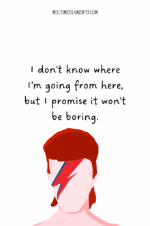 David Bowie Won'T Be Boring GIF - David Bowie Won'T Be Boring Quotes GIFs
