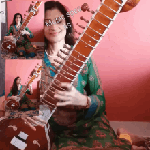 music speaks music sitar indian woman