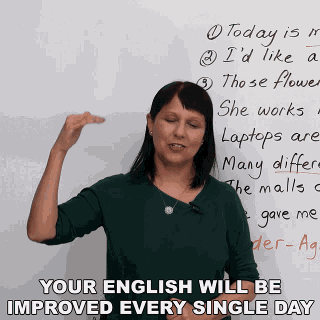 Your English Will Be Improve Every Single Day Rebecca GIF – Your ...