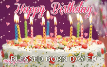 Happy Birthday Greetings GIF - Happy Birthday Greetings Cake GIFs