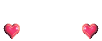 a row of pink hearts are lined up in a row on a white background