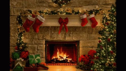 Fireplaces Chemine GIF - Fireplaces Chemine Merry Christmas - Discover &  Share GIFs