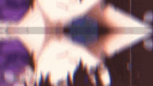 a close up of a person 's face with a blurry background