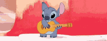 stitch lilo guitar playing happy