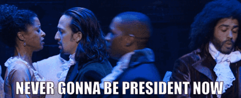 Hamilton not gonna be president hot sale