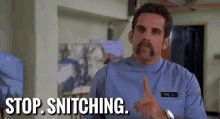 Stop. Snitching. - Happy Gilmore GIF - Snitch Stop Snitching Happy Gilmore GIFs