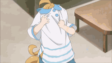 Sweetness And Lightning Trying To Fit GIF - Sweetness And Lightning Trying To Fit Anime GIFs