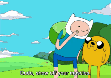 Show Off Your Muscles GIF - Workout Adventuretime Muscles GIFs